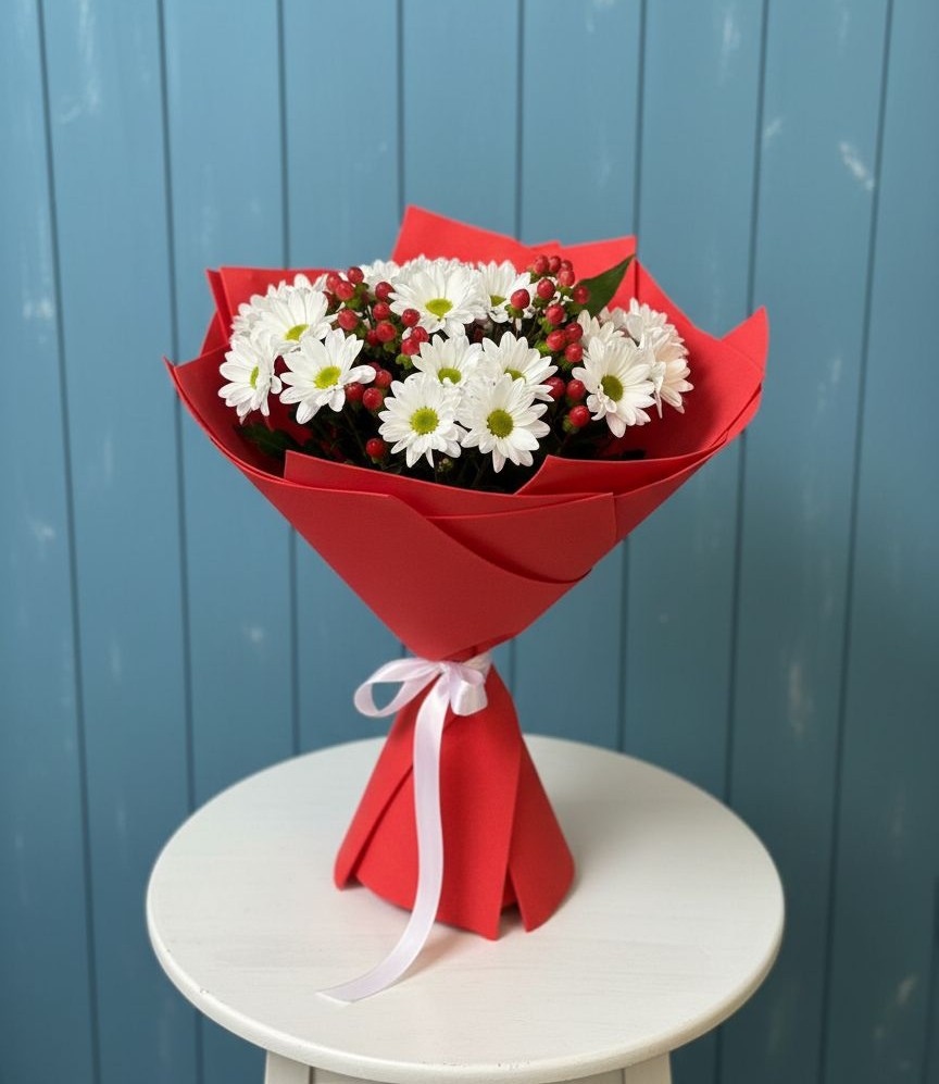 Букет цветов из: Хризантемы в Константиново Сергиево-Посадского района