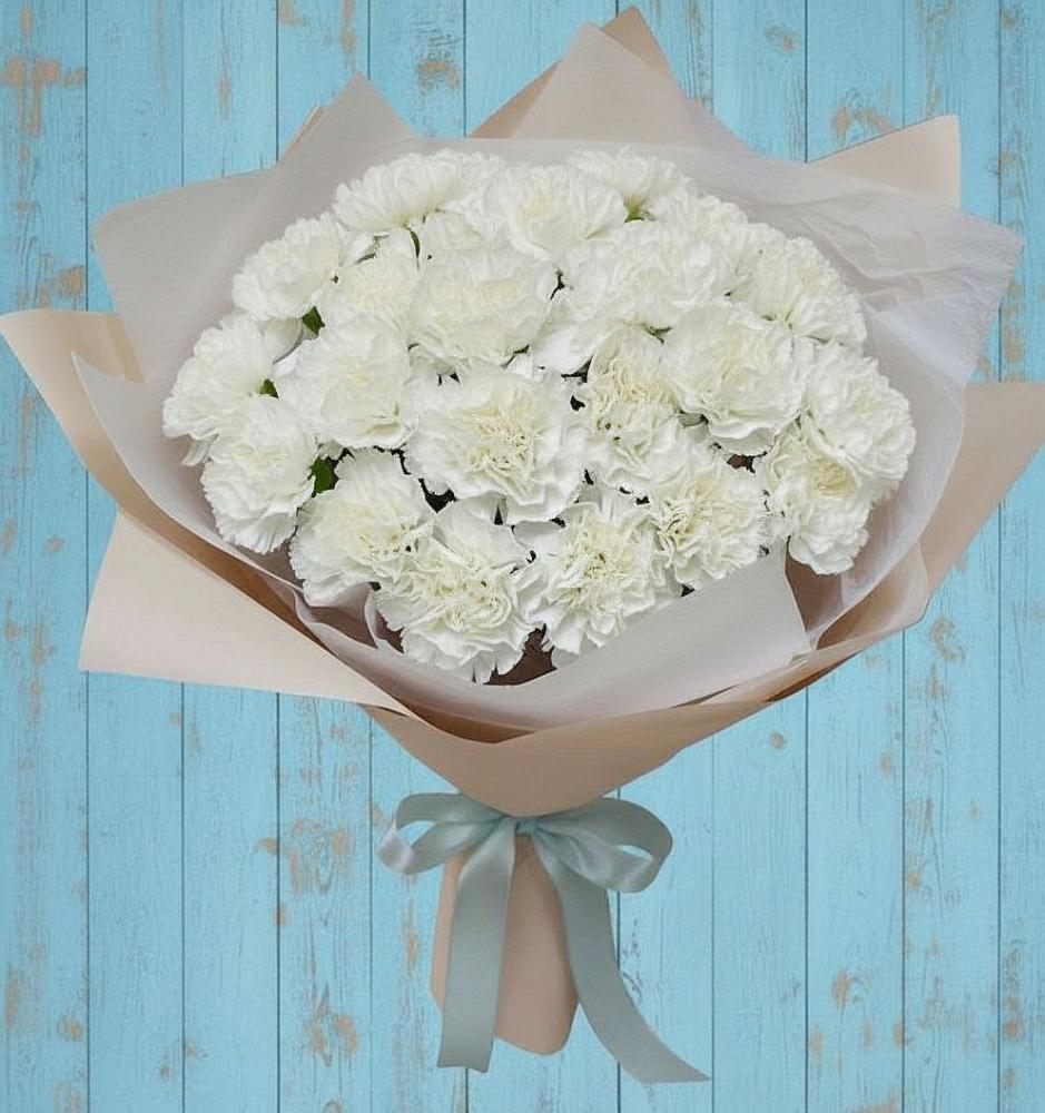 Букет цветов из: Гвоздики в Константиново Сергиево-Посадского района