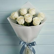 Букет 7 Белых роз Эдлесс Лав в Константиново Сергиево-Посадского района