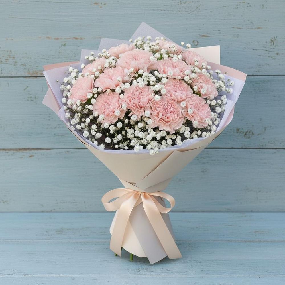 Букет цветов из: Гвоздики в Константиново Сергиево-Посадского района