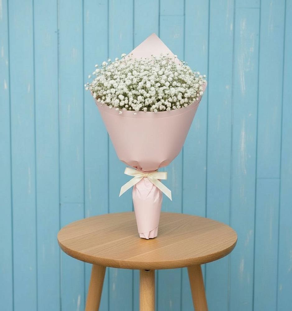 Букет цветов из: Гипсофила в Константиново Сергиево-Посадского района