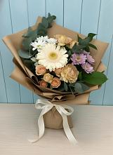 Букет цветов из:  Герберы и Хризантемы в Константиново Сергиево-Посадского района