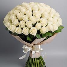 Букет 101 беля роза Белоснежка в Константиново Сергиево-Посадского района