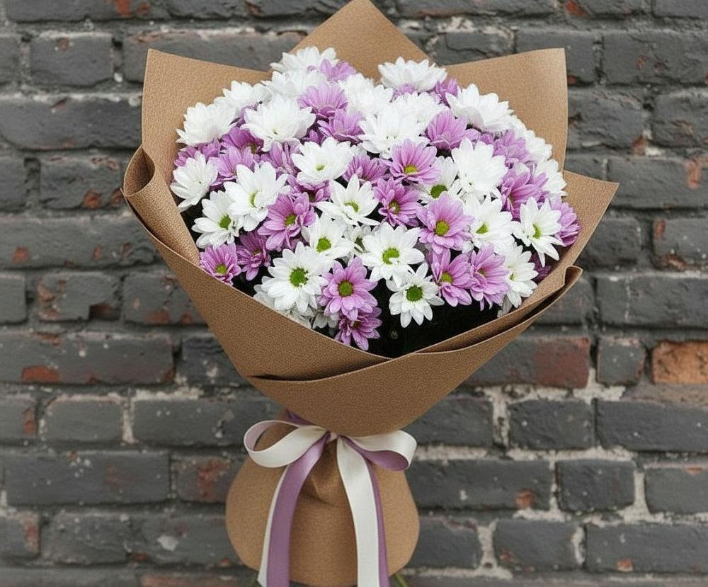 Букет цветов из: Хризантемы в Константиново Сергиево-Посадского района