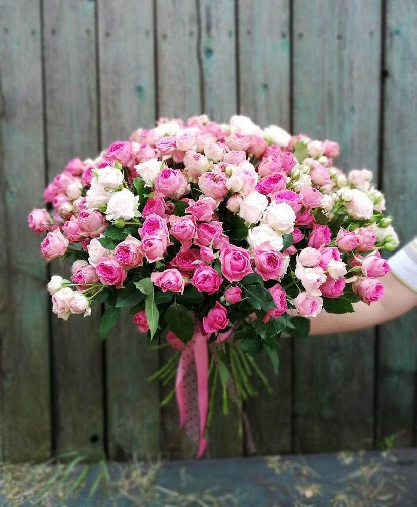 Букет Розовые кустовые розы Натали и Лав Лидия в Константиново Сергиево-Посадского района