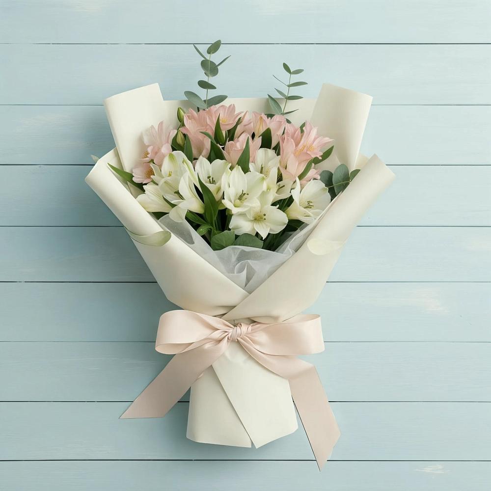 Букет цветов из: Альстромерии в Константиново Сергиево-Посадского района