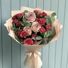 Букет цветов из:  Гвоздики и Розы в Константиново Сергиево-Посадского района