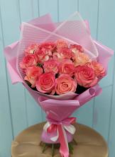 Букет 15 Розовых роз Равель в Константиново Сергиево-Посадского района