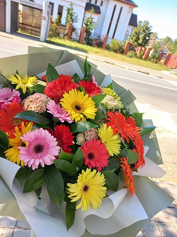 Букет цветов из: Герберы в Константиново Сергиево-Посадского района