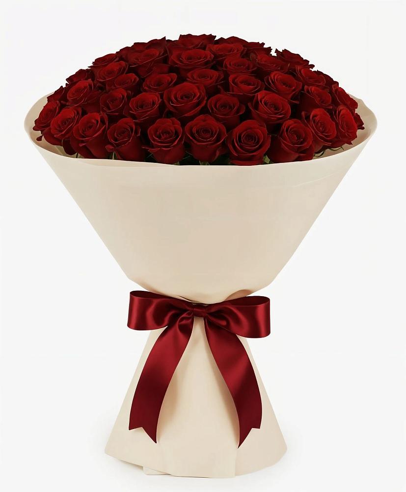 Букет 101 Бордовая роза Блэк Бакарра в Константиново Сергиево-Посадского района