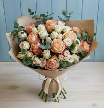 Букет цветов из:  Альстромерии и Розы #REPLACE_PRED# Константиново Сергиево-Посадского района