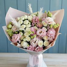 Букет цветов из:  Альстромерии и Розы в Константиново Сергиево-Посадского района