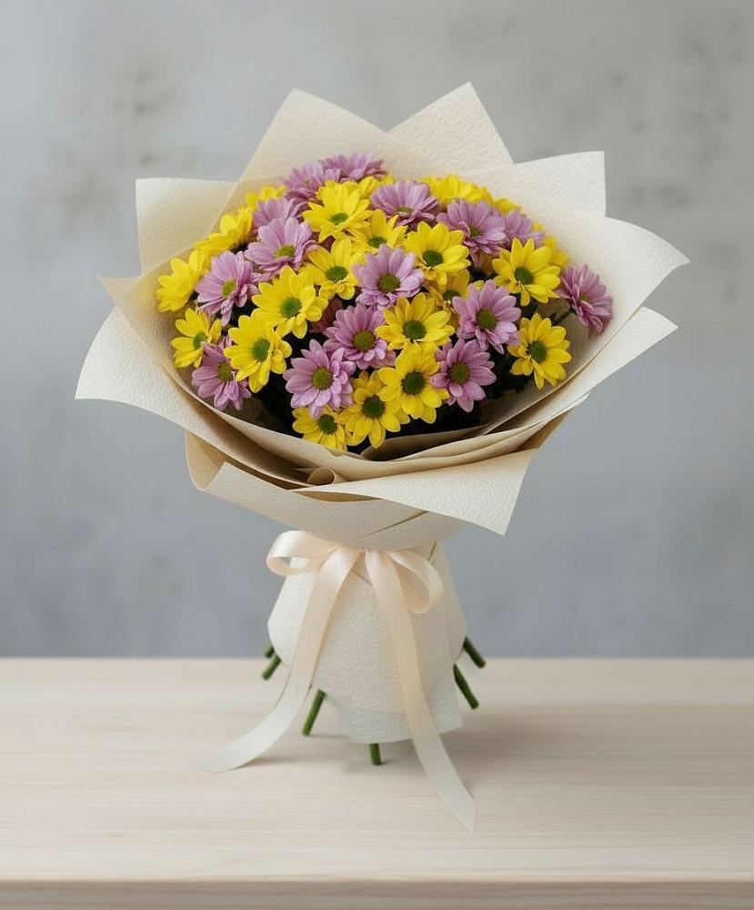 Букет цветов из: Хризантемы в Константиново Сергиево-Посадского района
